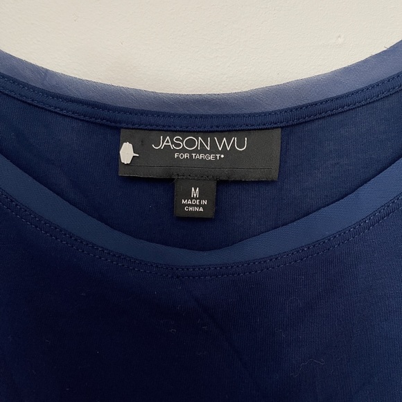 Jason Wu for Target Red White and Blue Mesh Insert Short Casual Dress M - Picture 4 of 4